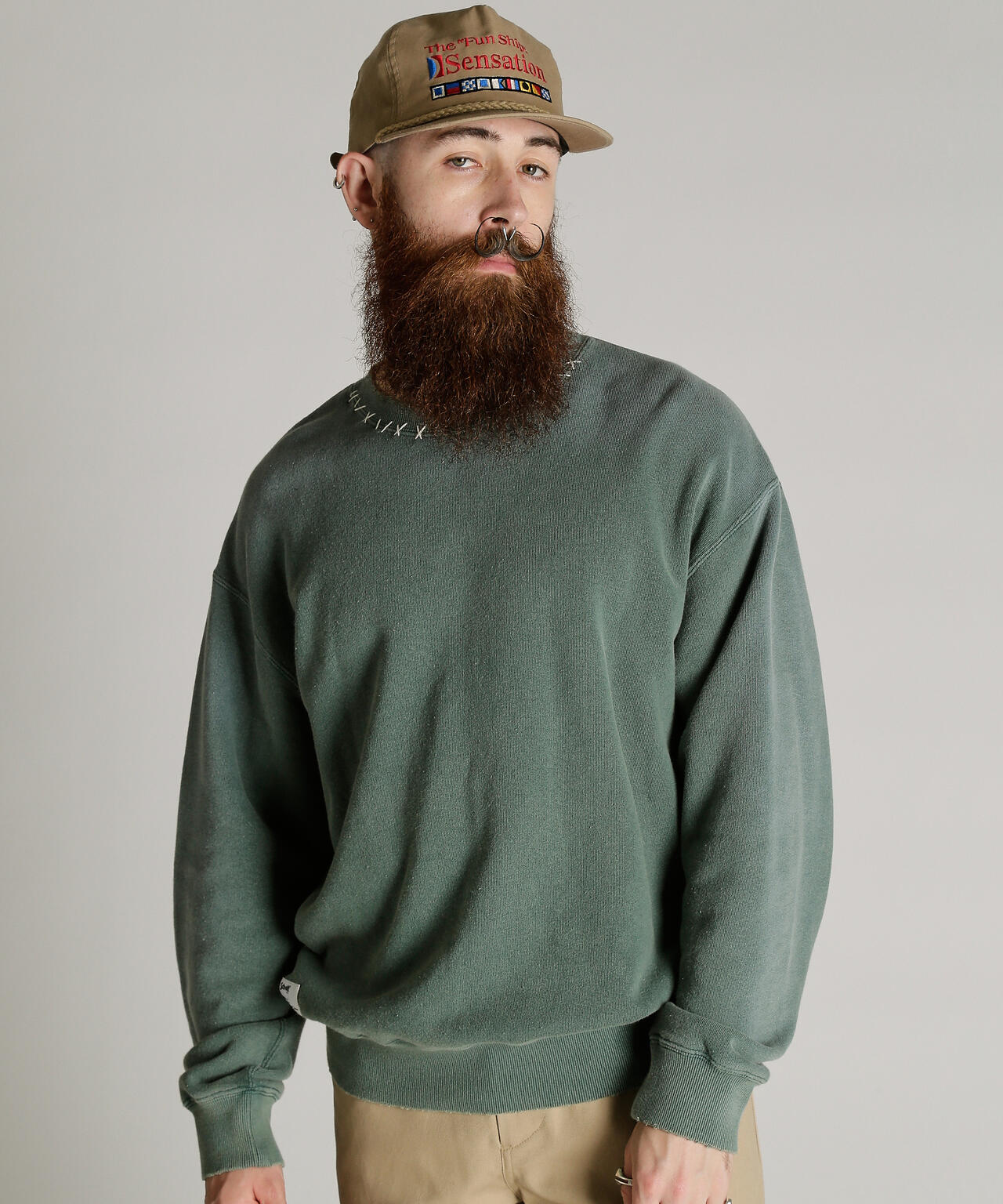 CREW SWEAT RANDOM STENCIL/クルー スウェット ランダム ステンシル
