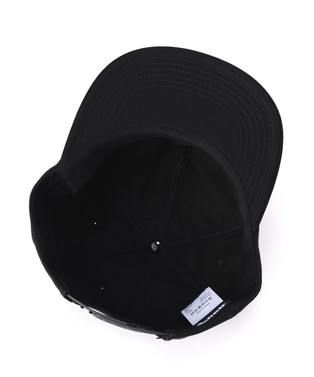 ALL BLACK 6PANEL CAP/オールブラック 6パネル キャップ