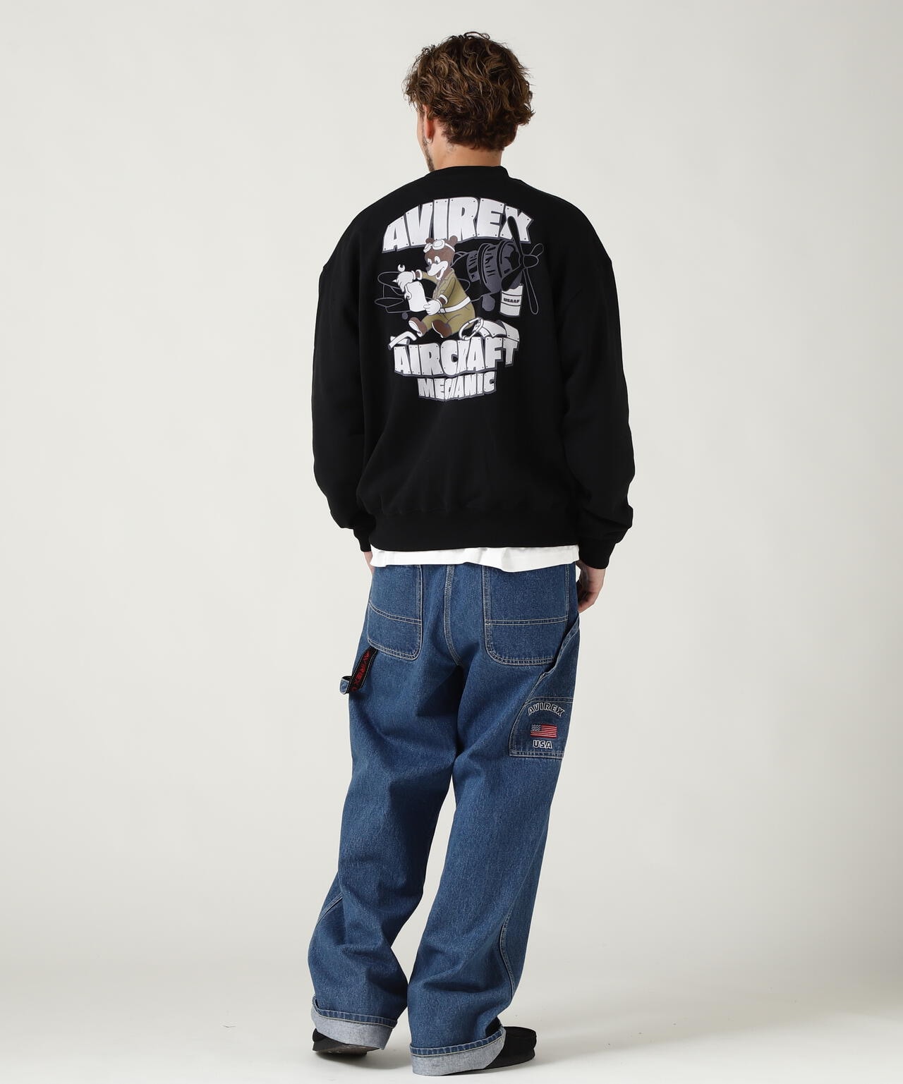 《WEB&DEPOT限定》FLIGHT MECHANIC CREW NECK SWEAT
