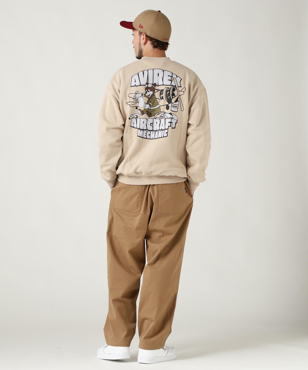 《WEB&DEPOT限定》FLIGHT MECHANIC CREW NECK SWEAT