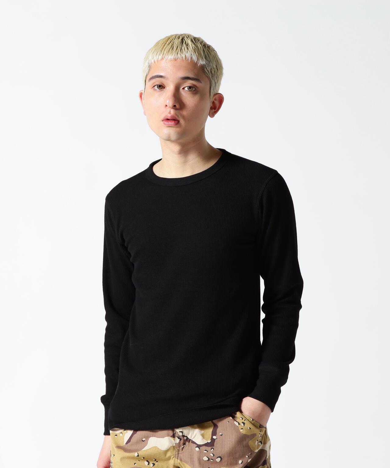 《DAILY/デイリー》THERMAL L/S CREW NECK T-SHIRT