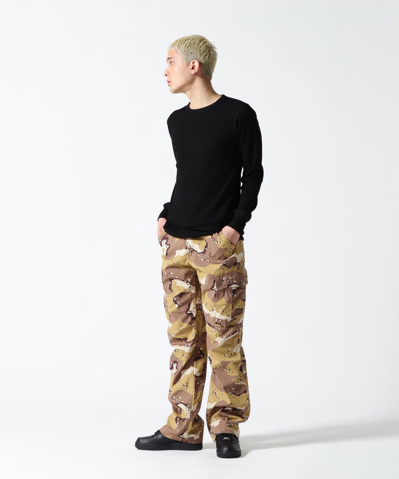 《DAILY/デイリー》THERMAL L/S CREW NECK T-SHIRT