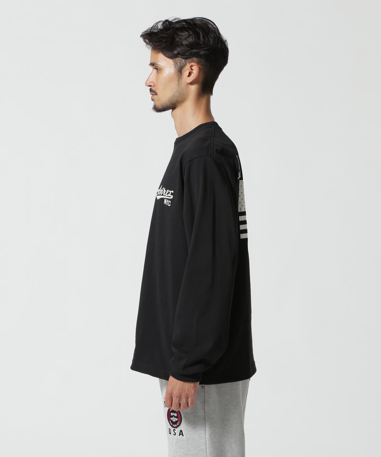 《WEB&DEPOT限定》AMERICAN FLAGS L/S T-SHIRT / アメリカン フラッグス 長袖 Tシャツ / AVIREX