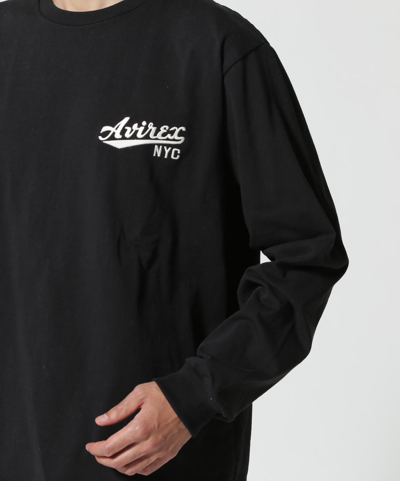 《WEB&DEPOT限定》AMERICAN FLAGS L/S T-SHIRT / アメリカン フラッグス 長袖 Tシャツ / AVIREX