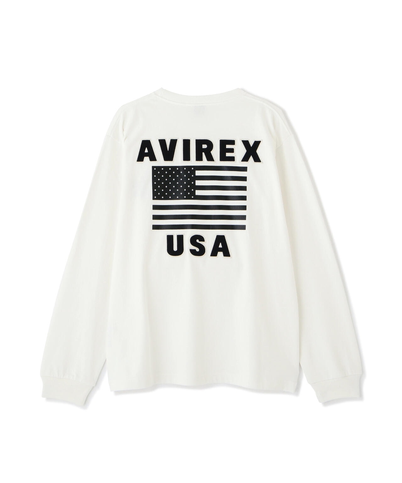 《WEB&DEPOT限定》AMERICAN FLAGS L/S T-SHIRT / アメリカン フラッグス 長袖 Tシャツ / AVIREX