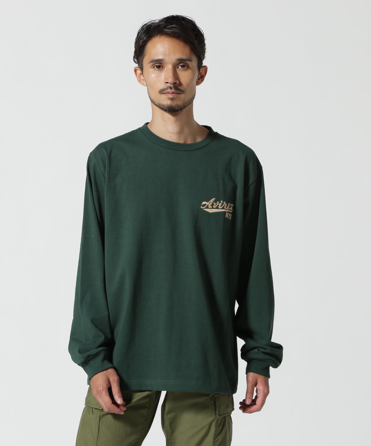 《WEB&DEPOT限定》AMERICAN FLAGS L/S T-SHIRT / アメリカン フラッグス 長袖 Tシャツ / AVIREX