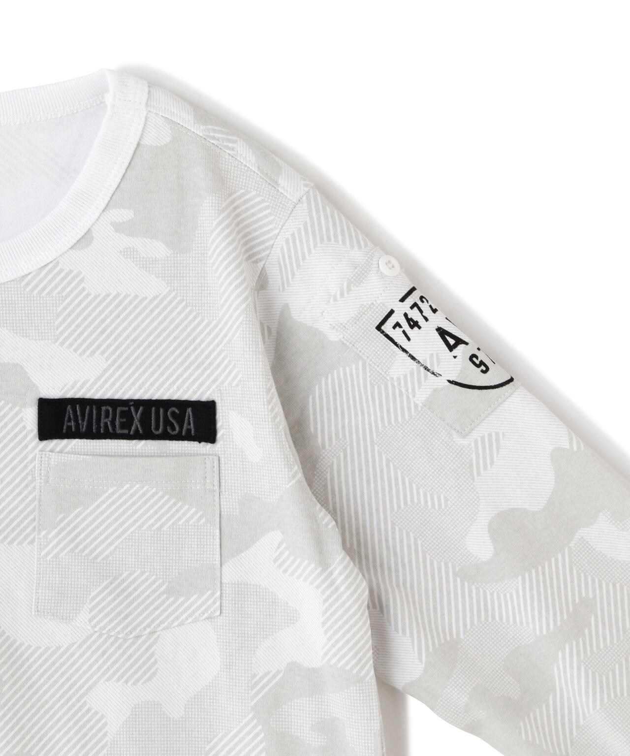 《KIDS / キッズ》FATIGUE CREW NECK LONGSLEEVE T-SHIRT / ファティーグ クルーネック ロングスリ