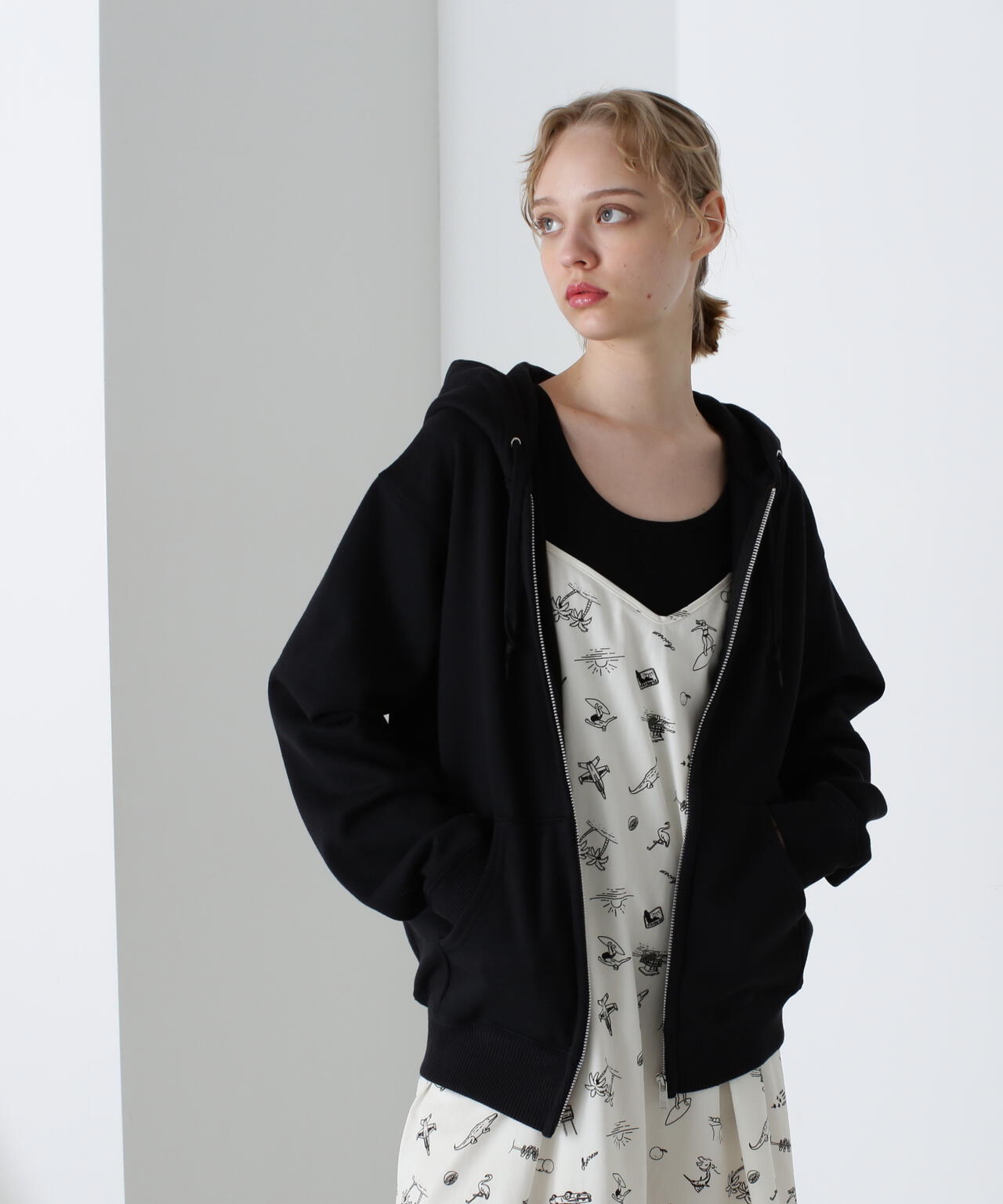 《DAILY/デイリー》ZIP UP SWEAT PARKA / ジップアップ スウェット パーカー / AVIREX /アヴィレックス