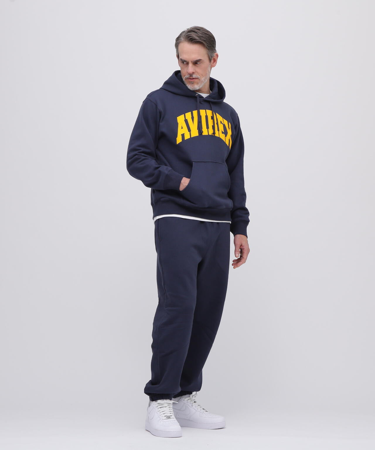 《DAILY/デイリー》PULLOVER SWEAT PARKA LOGO / プルオーバー スウェット パーカー ロゴ / AVIREX