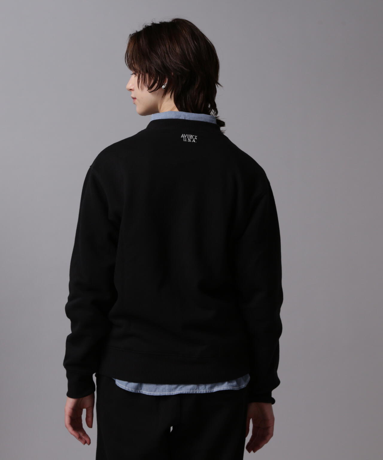《DAILY/デイリー》CREW NECK L/S SWEAT / クルーネック ロングスリーブ スウェット / AVIREX / アヴィレ