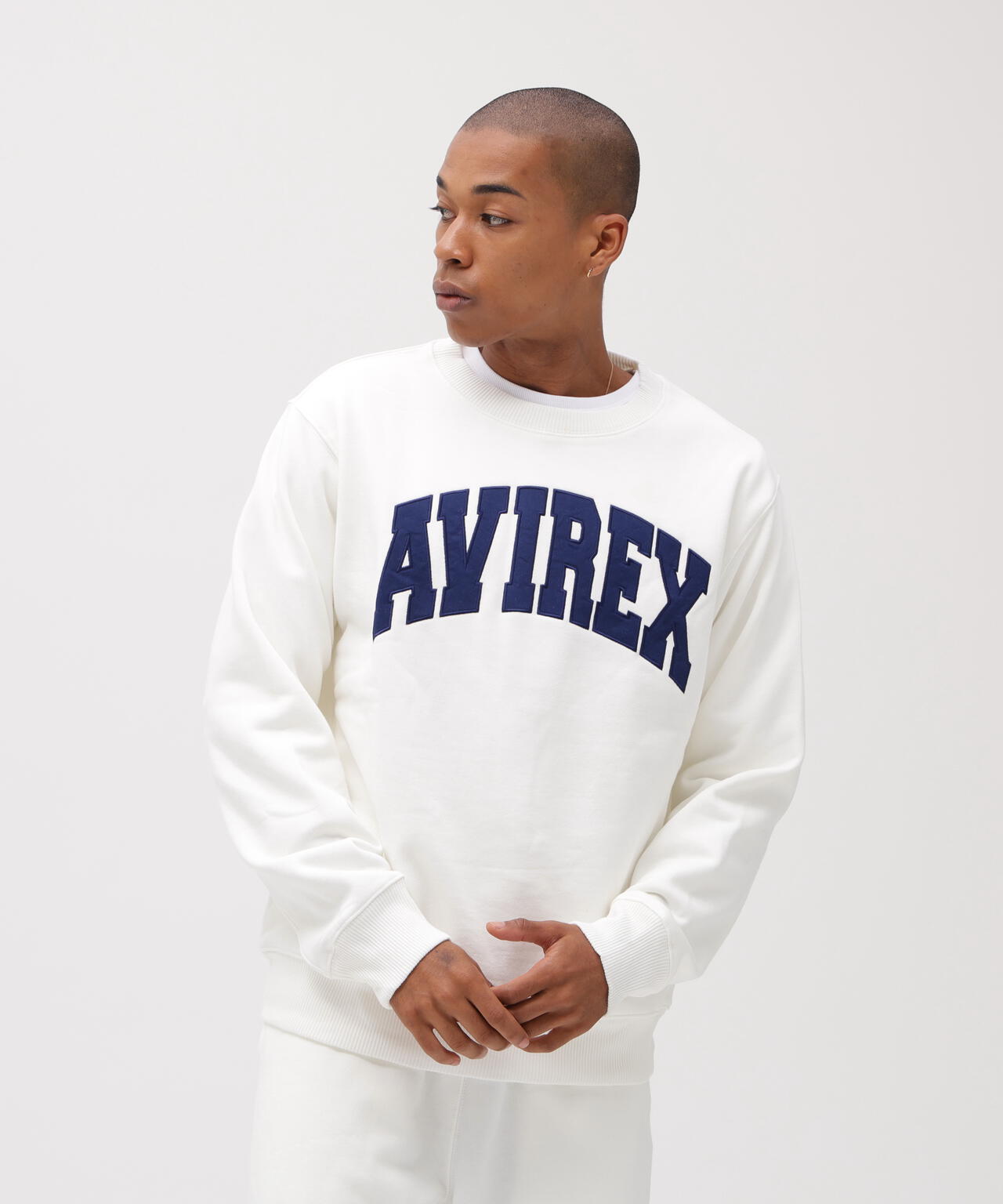 《DAILY/デイリー》CREW NECK L/S SWEAT LOGO / クルーネック ロングスリーブ スウェット / AVIREX /