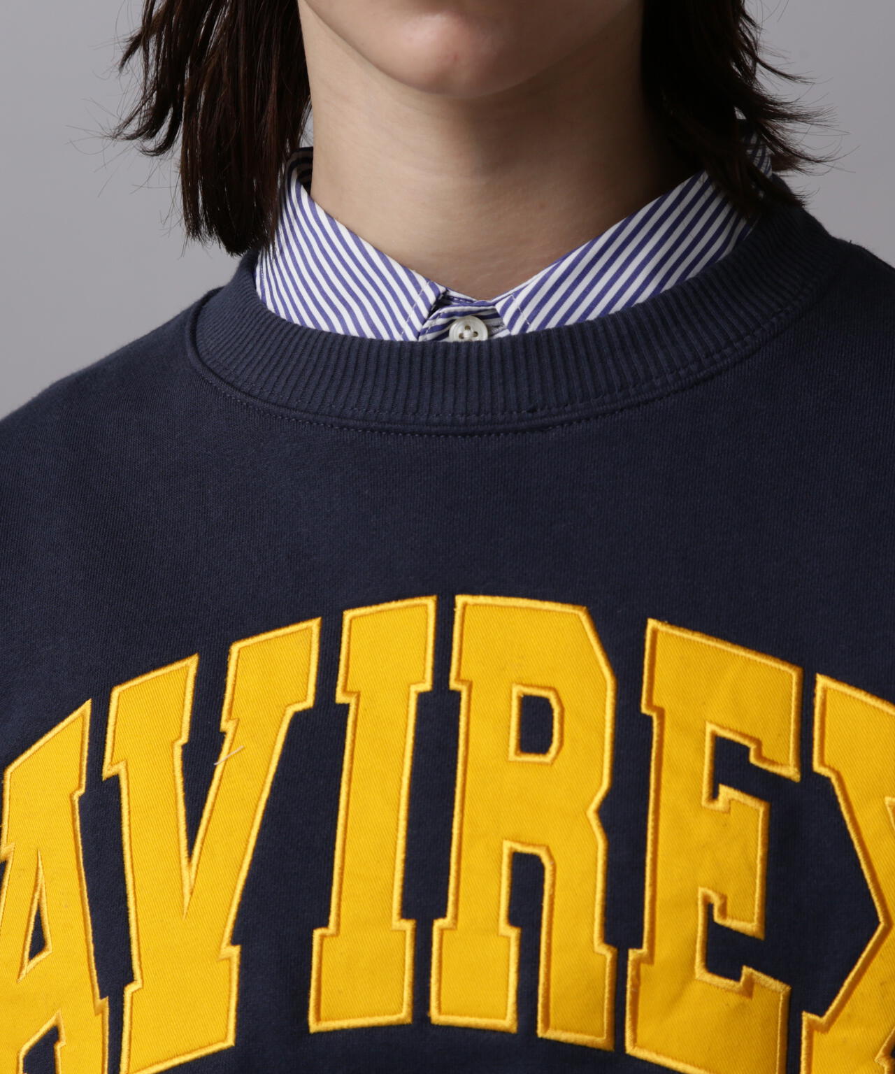 《DAILY/デイリー》CREW NECK L/S SWEAT LOGO / クルーネック ロングスリーブ スウェット / AVIREX /