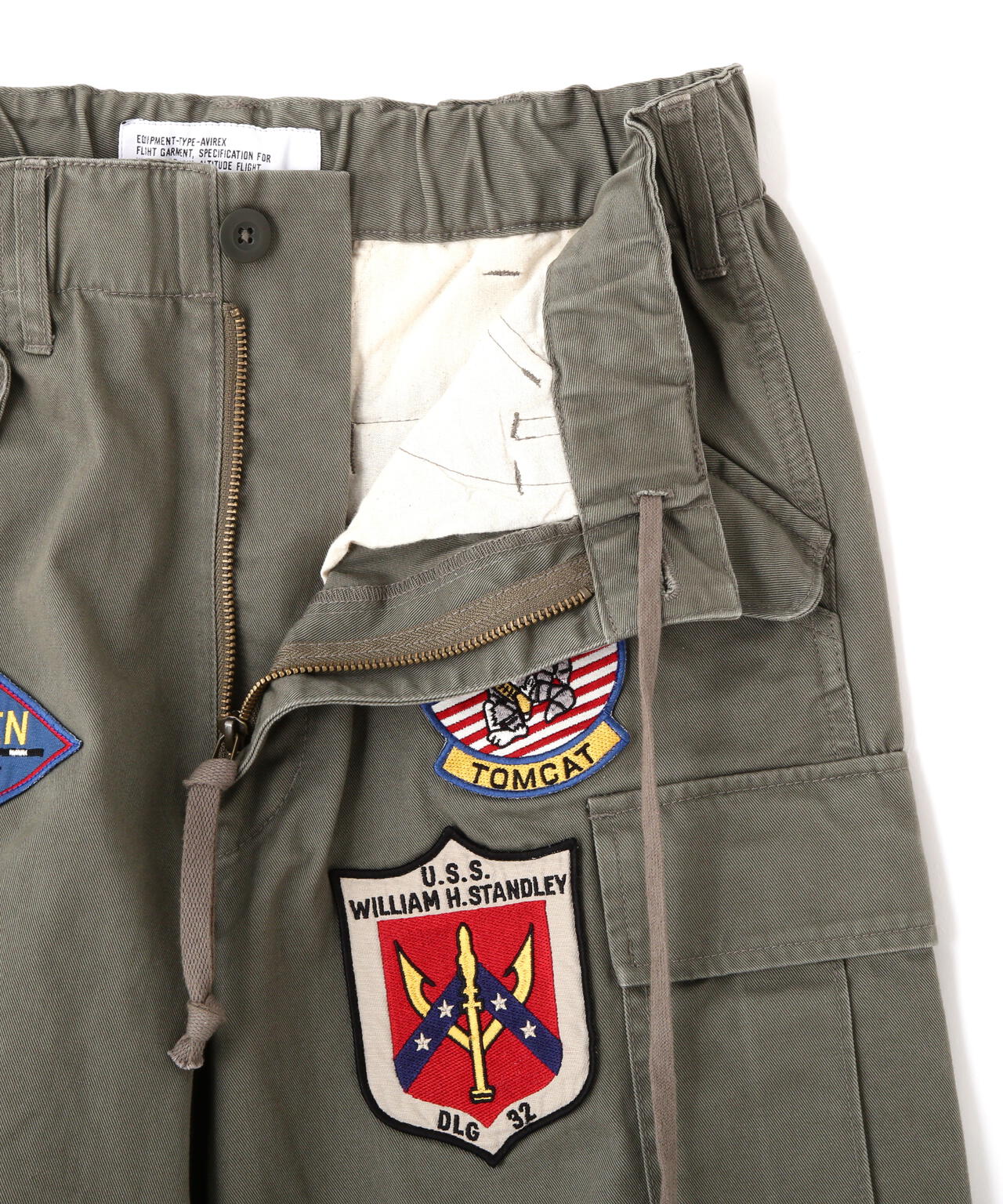 《直営店限定》TOP GUN WAPPEN CARGO PANTS / トップガン ワッペン カーゴパンツ / AVIREX