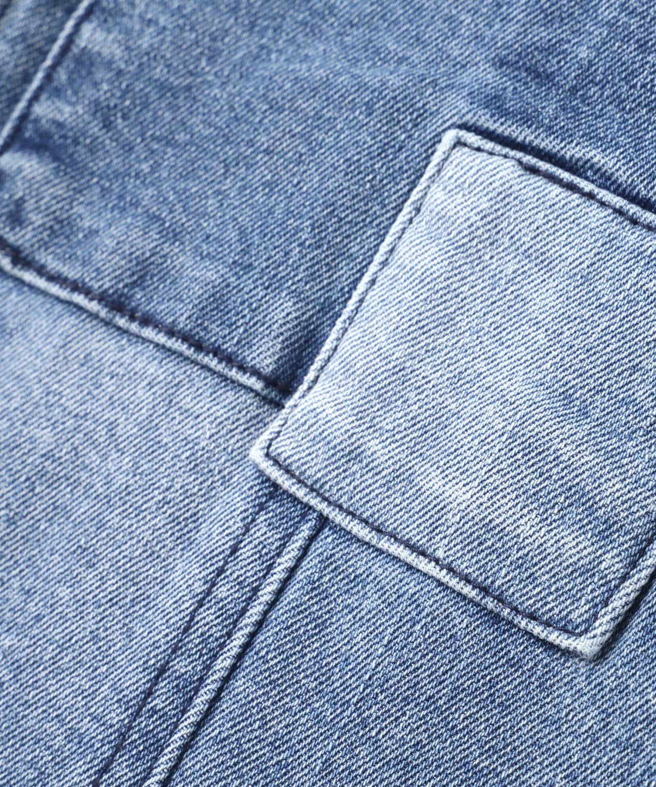 PATCH STRETCH DENIM PANTS/パッチストレッチデニムパンツ
