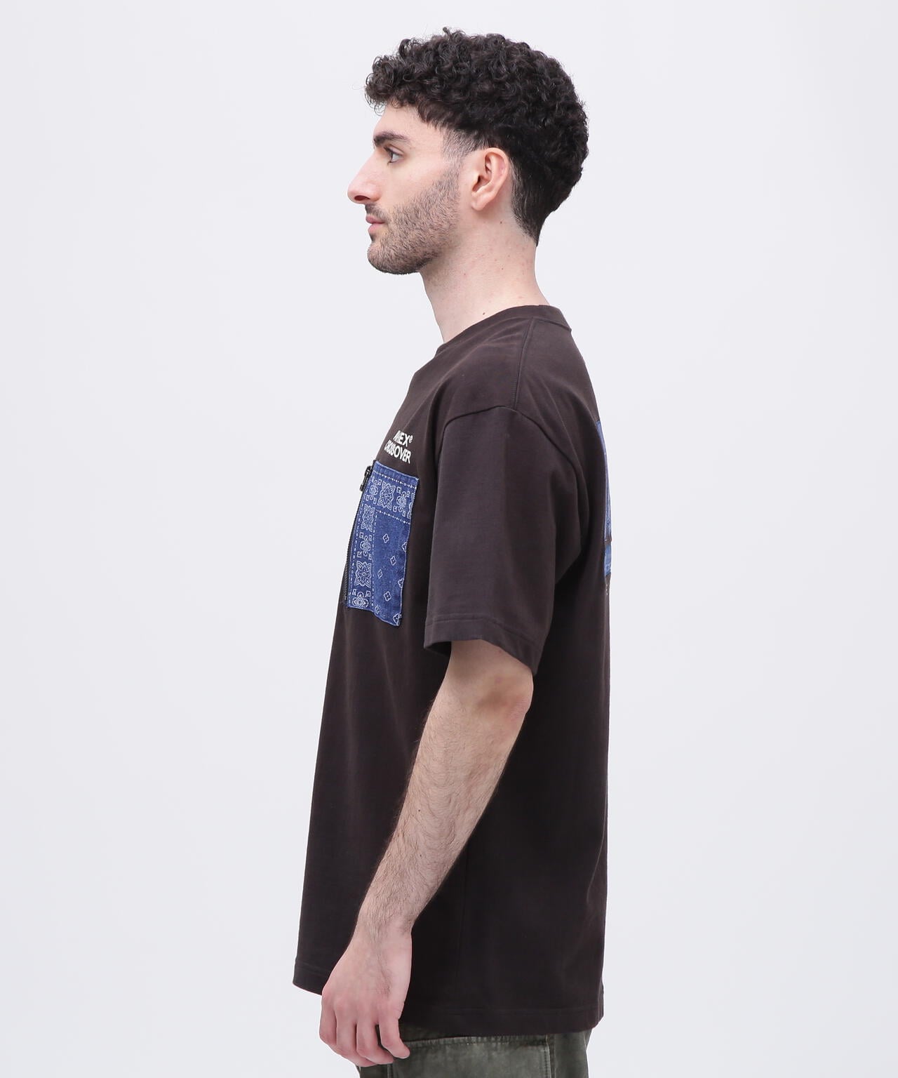 《CROSSOVER》DENIM POCKET T-SHIRT / クロスオーバー デニム ポケット Tシャツ  / AVIREX