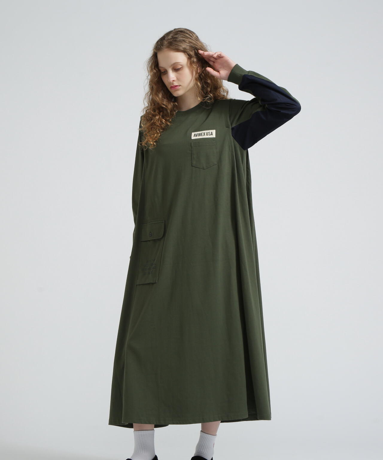 DIFFERENT FABRICS FATIGUE DRESS/ディファレントファブリックファティー