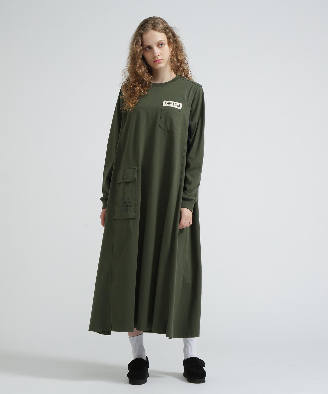 DIFFERENT FABRICS FATIGUE DRESS/ディファレントファブリックファティー
