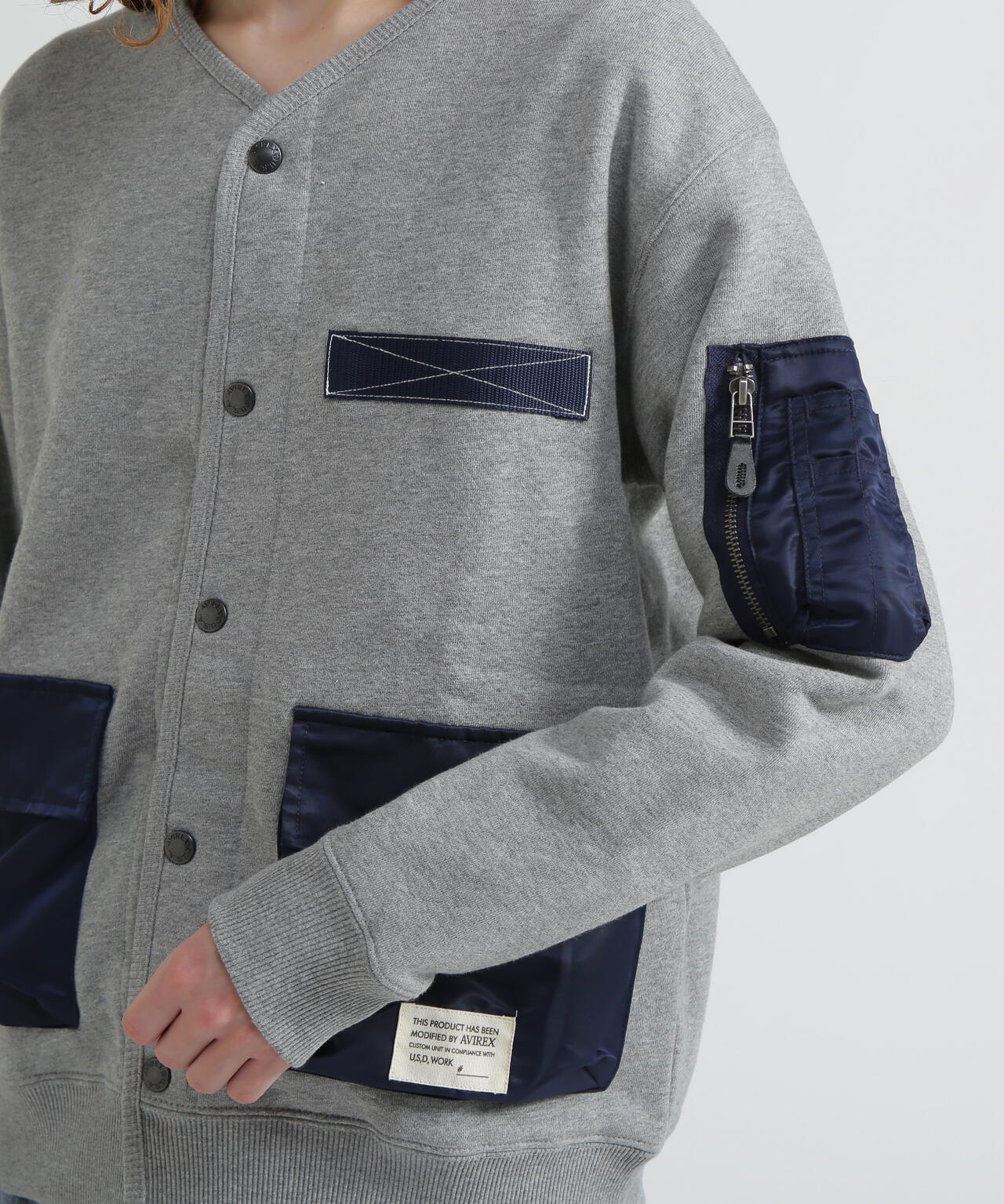 《WEB&DEPOT限定》TACTICAL CARDIGAN / タクティカル カーディガン / AVIREX / アヴィレックス