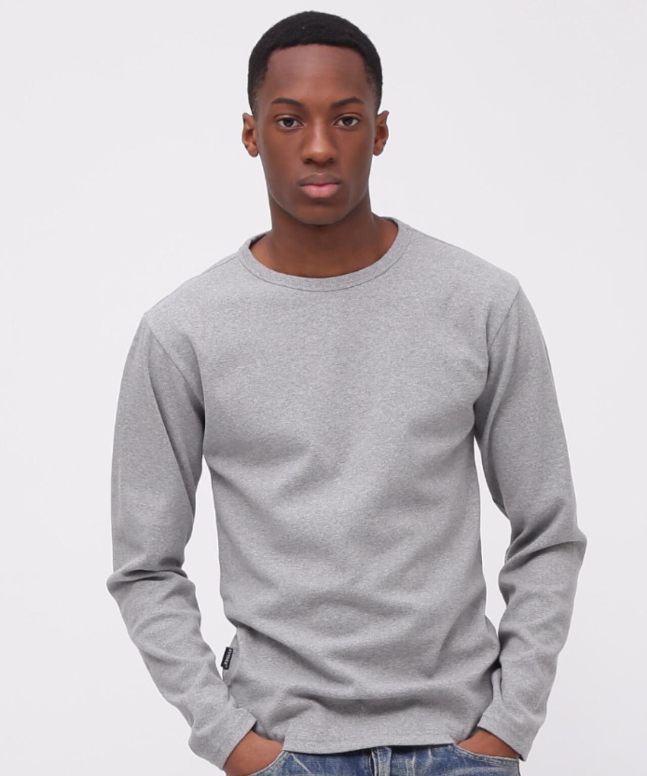 《DAILY/デイリー》RIB L/S CREW NECK T-SHIRT