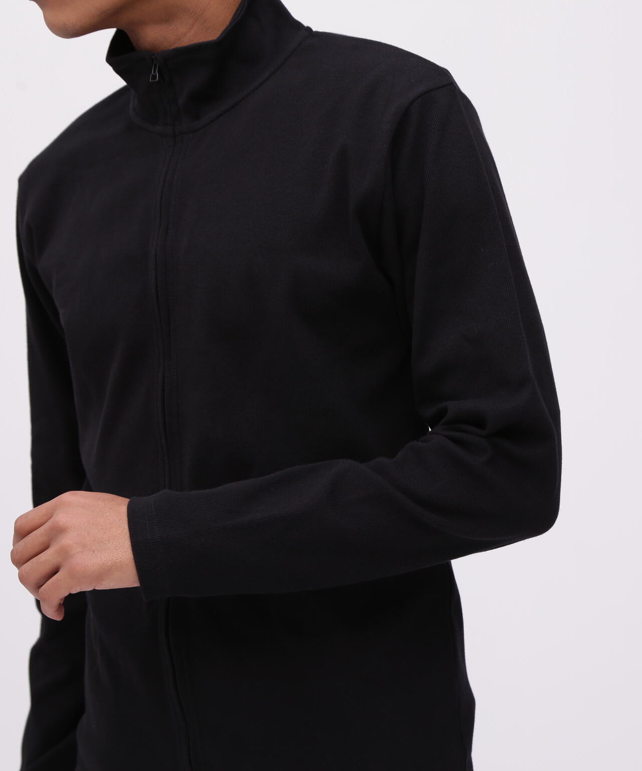《DAILY/デイリー》STAND ZIP RIB JACKET/スタンドジップ リブ ジャケット