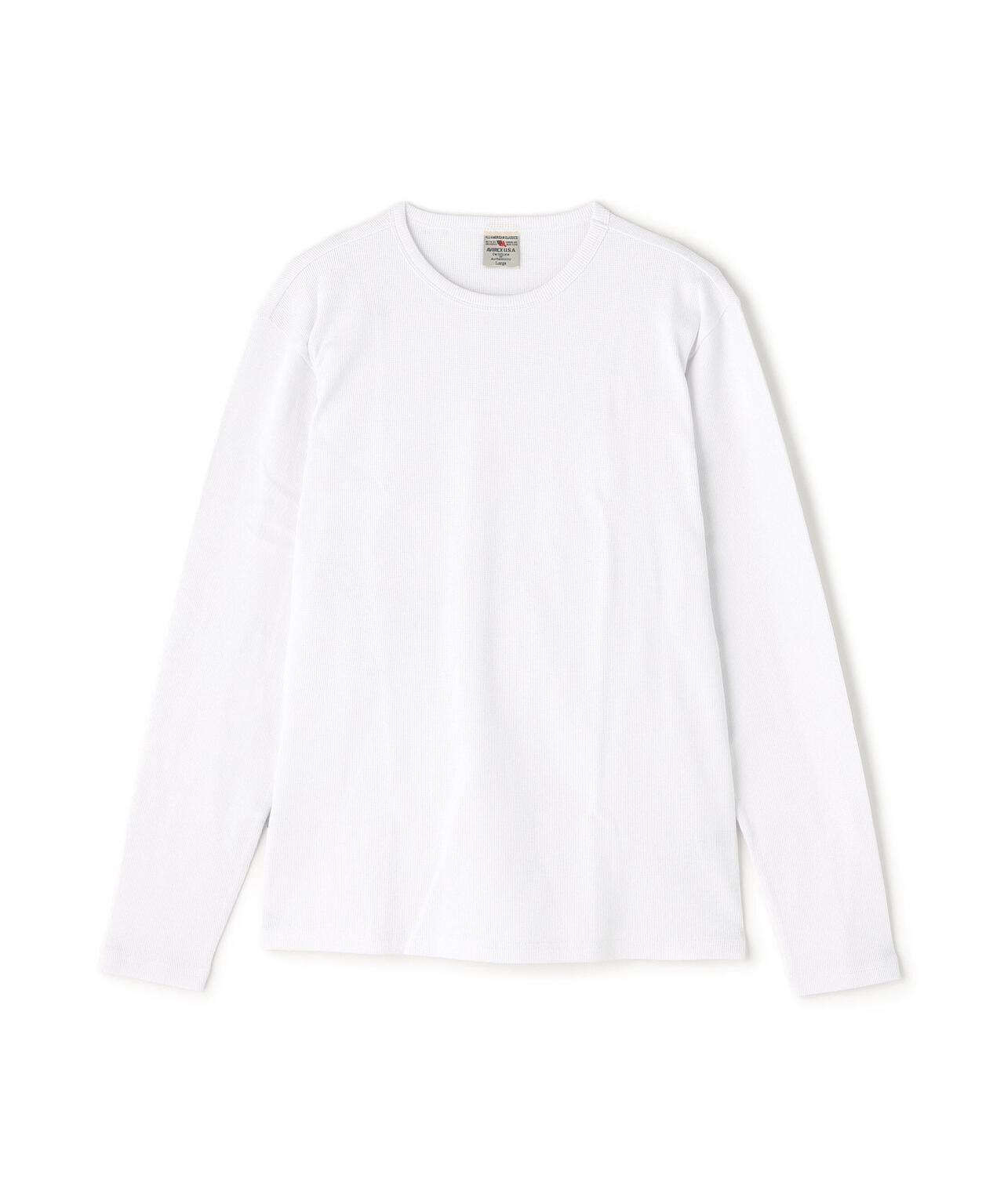 《DAILY/デイリー》MINI WAFFLE CREW-NECK L/S T-SHIRT/ミニワッフル クルーネック 長袖 Tシャツ