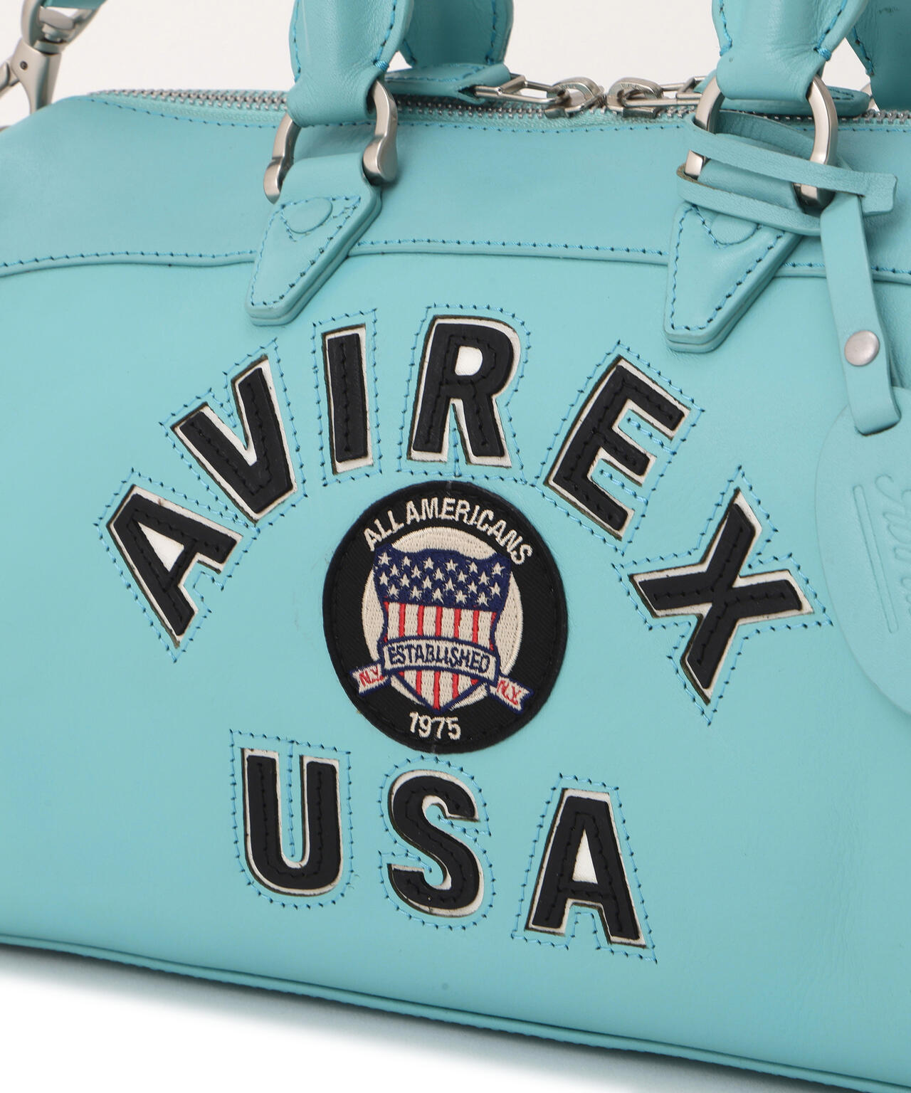 《直営店別注》VARSITY LEATHER MINI DUFFLE BAG / バーシティレザー ミニ ダッフル バッグ