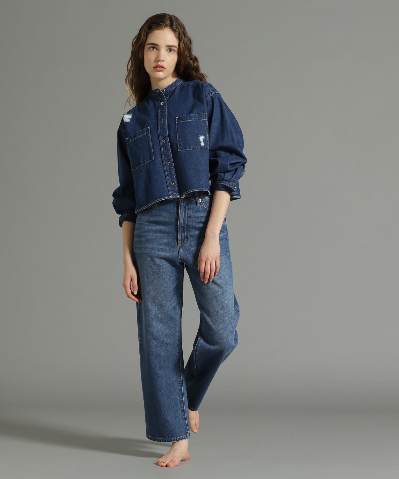 《Belle LINE》BASIC STRAIGHT DENIM PANTS