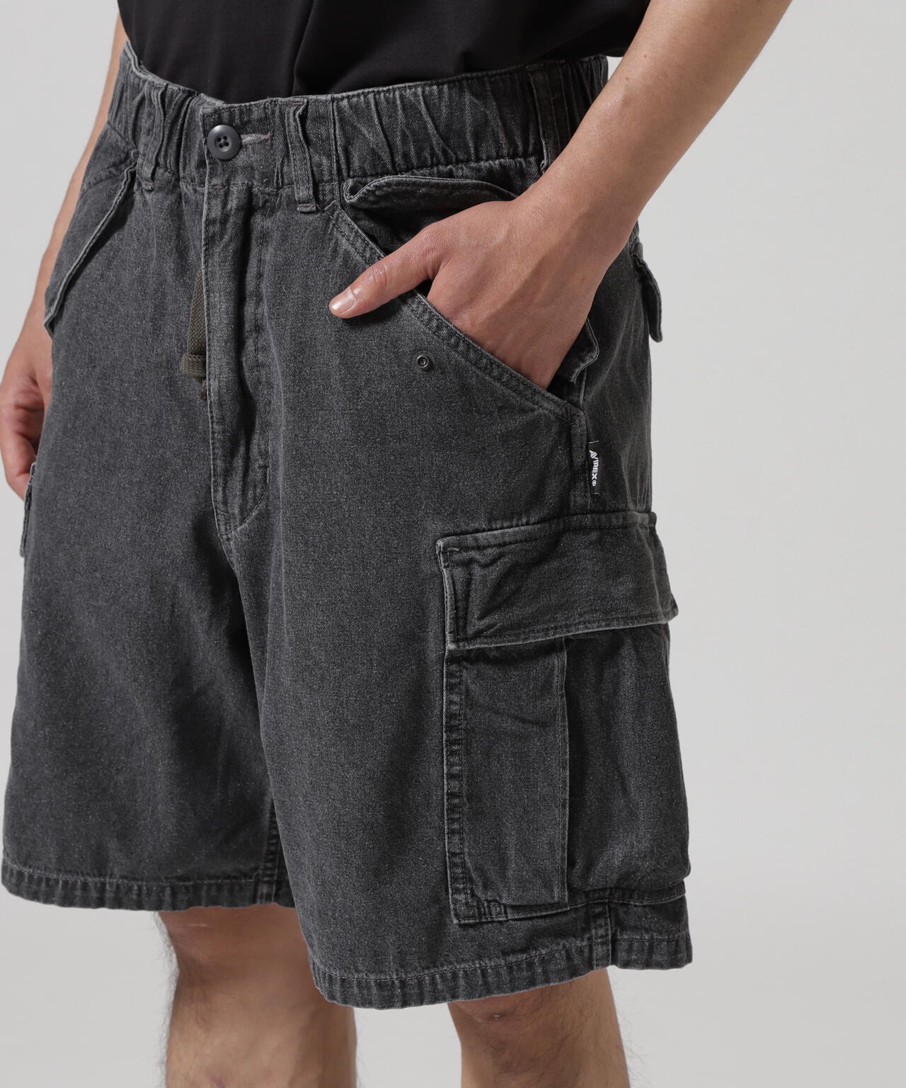 《直営店限定》DENIM EASY CARGO SHORTS / デニム イージーカーゴショーツ / AVIREX / アヴィレックス