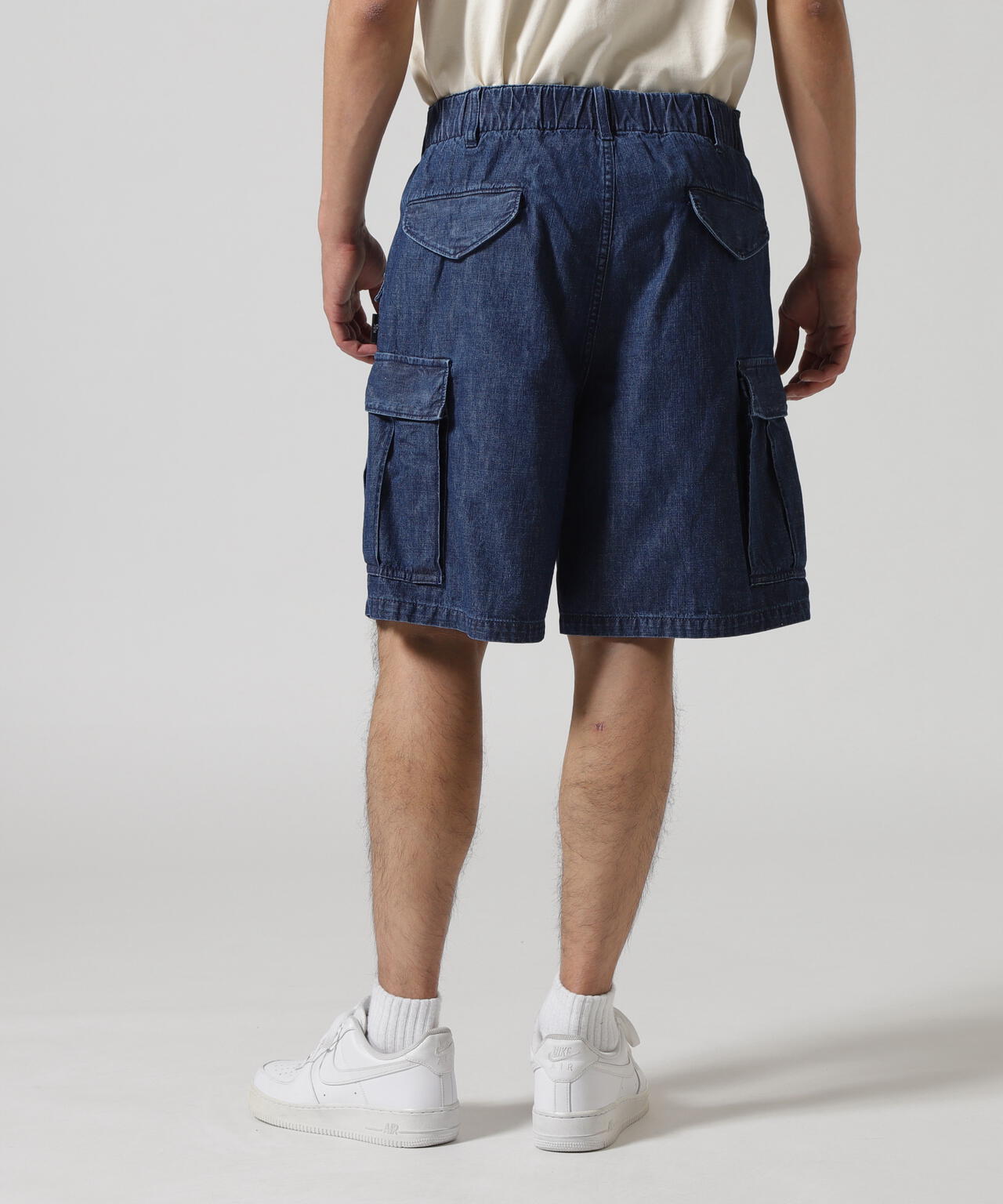 《直営店限定》DENIM EASY CARGO SHORTS / デニム イージーカーゴショーツ / AVIREX / アヴィレックス
