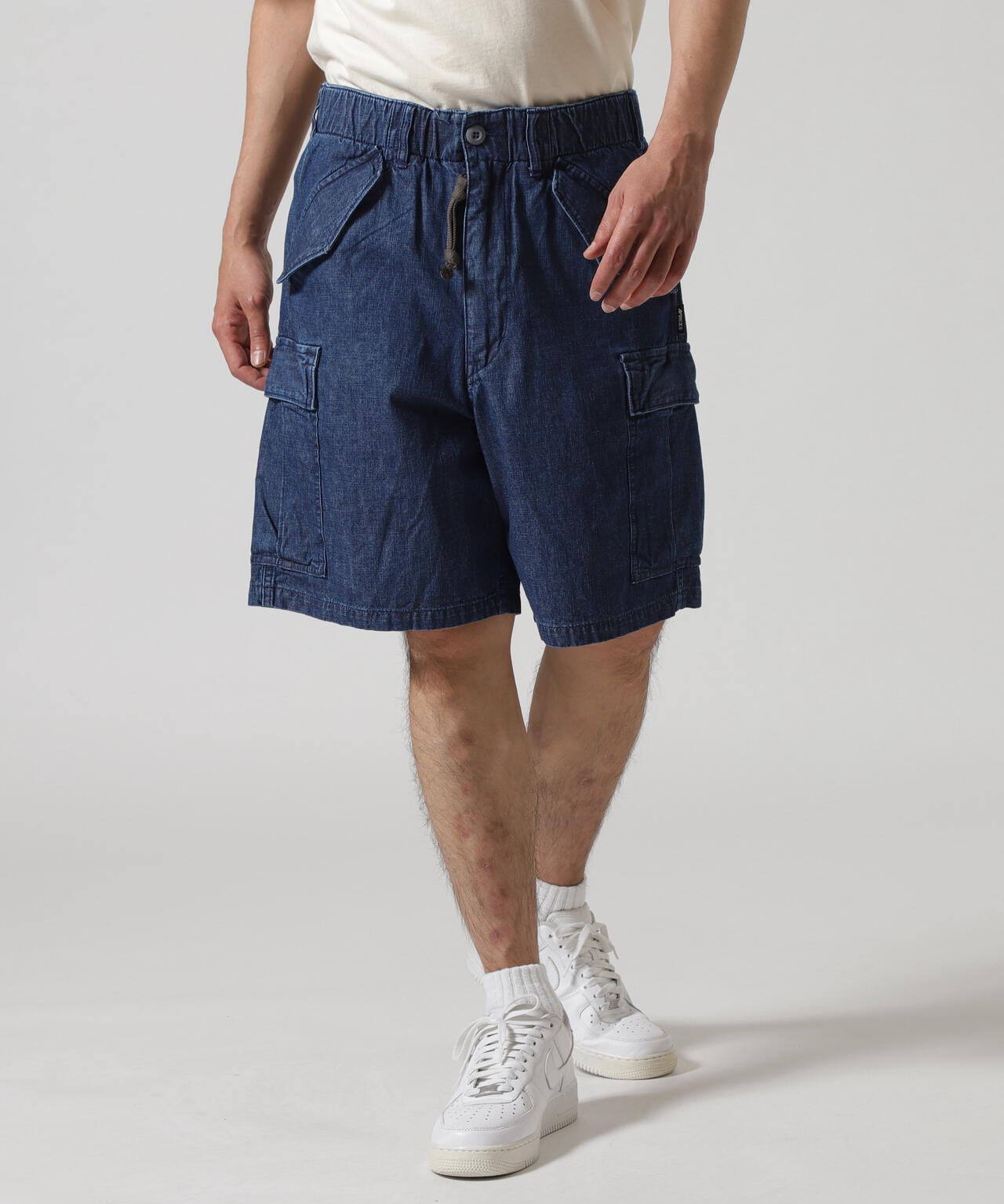 《直営店限定》DENIM EASY CARGO SHORTS / デニム イージーカーゴショーツ / AVIREX / アヴィレックス
