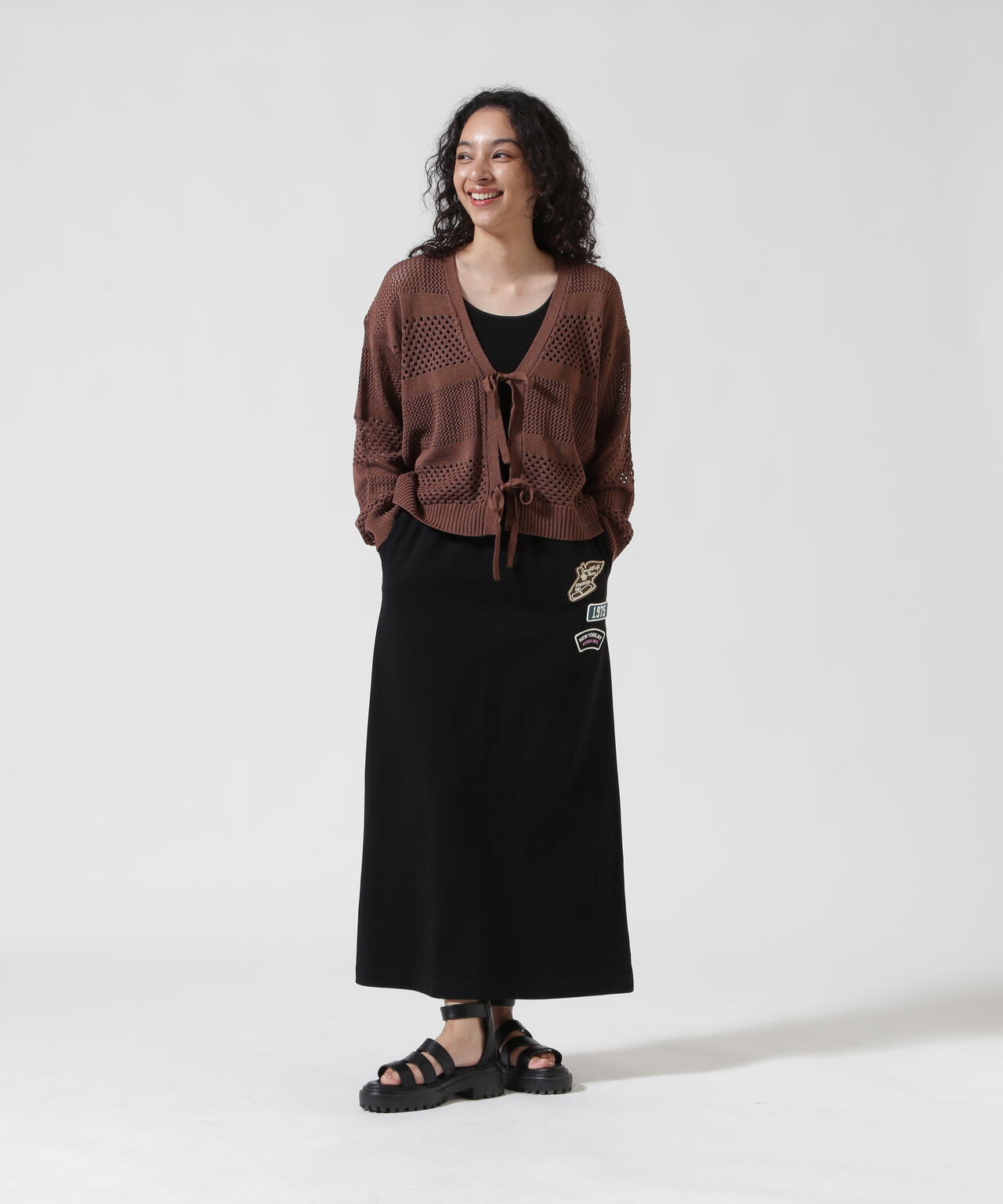 《WEB&DEPOT限定》JERSEY SKIRT PATCHED/ジャージ スカート パッチ