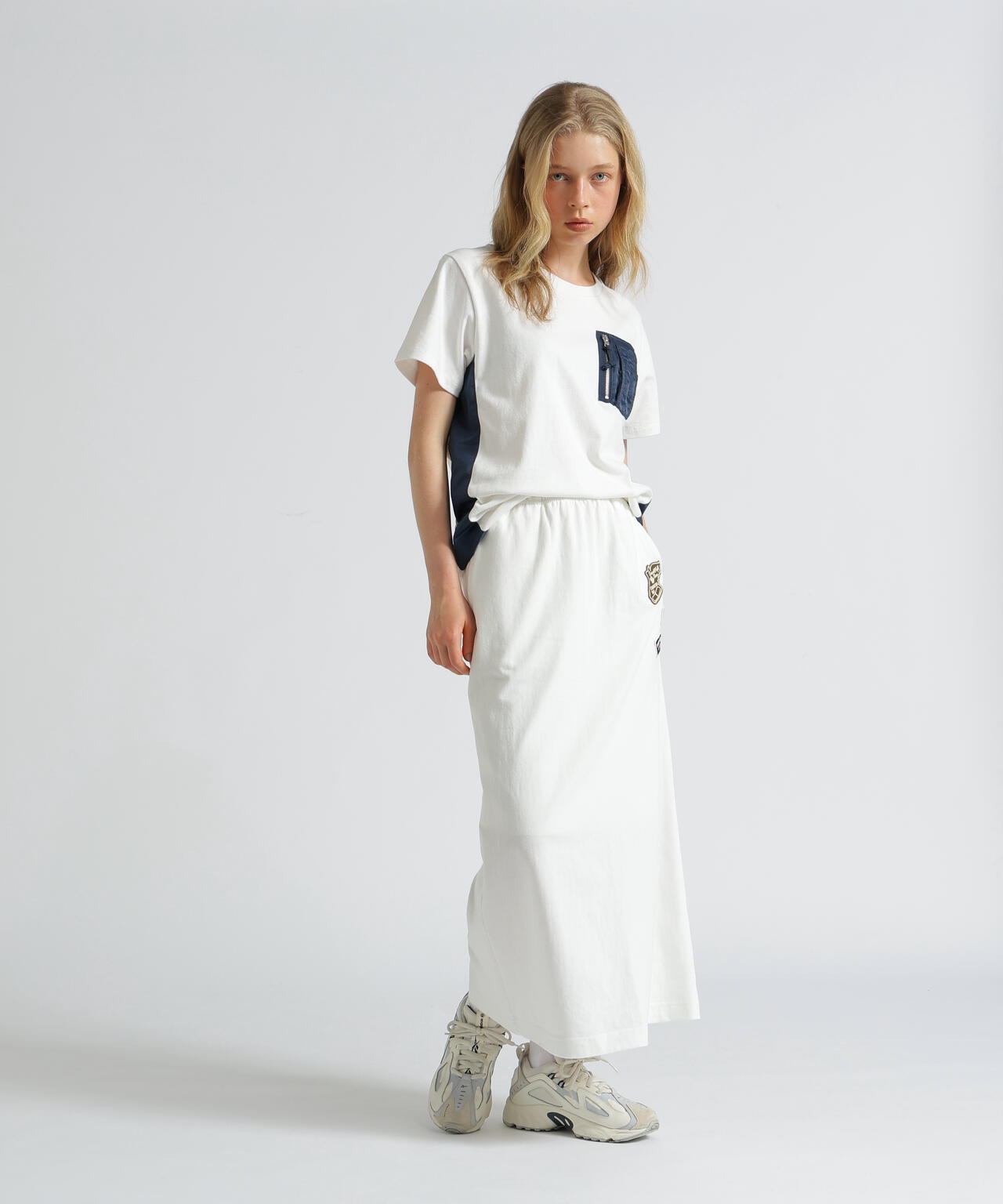 《WEB&DEPOT限定》JERSEY SKIRT PATCHED/ジャージ スカート パッチ