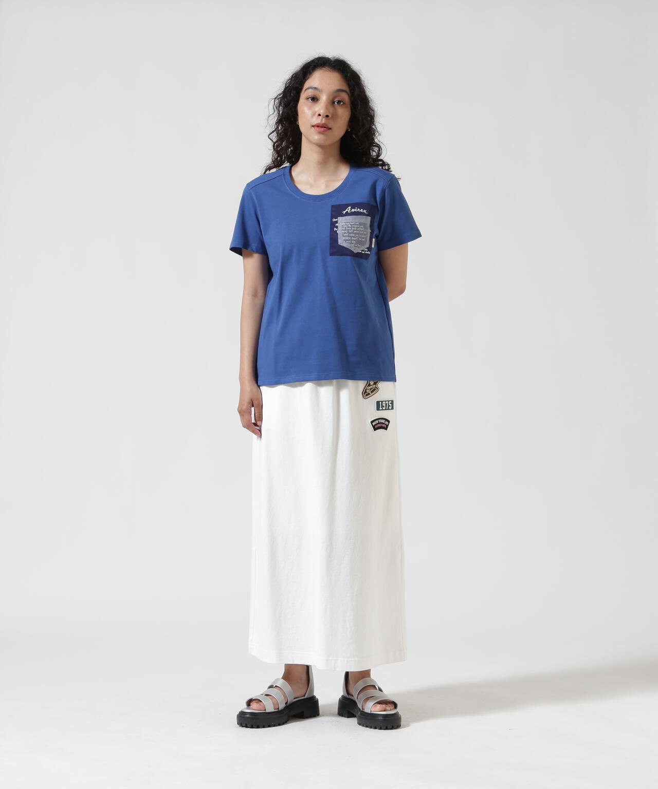 《WEB&DEPOT限定》JERSEY SKIRT PATCHED/ジャージ スカート パッチ