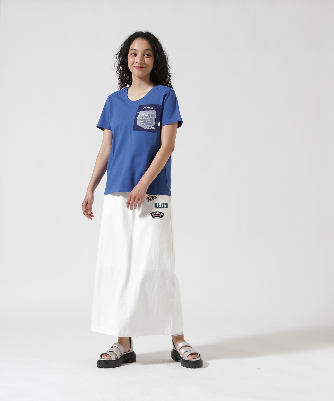 《WEB&DEPOT限定》JERSEY SKIRT PATCHED/ジャージ スカート パッチ