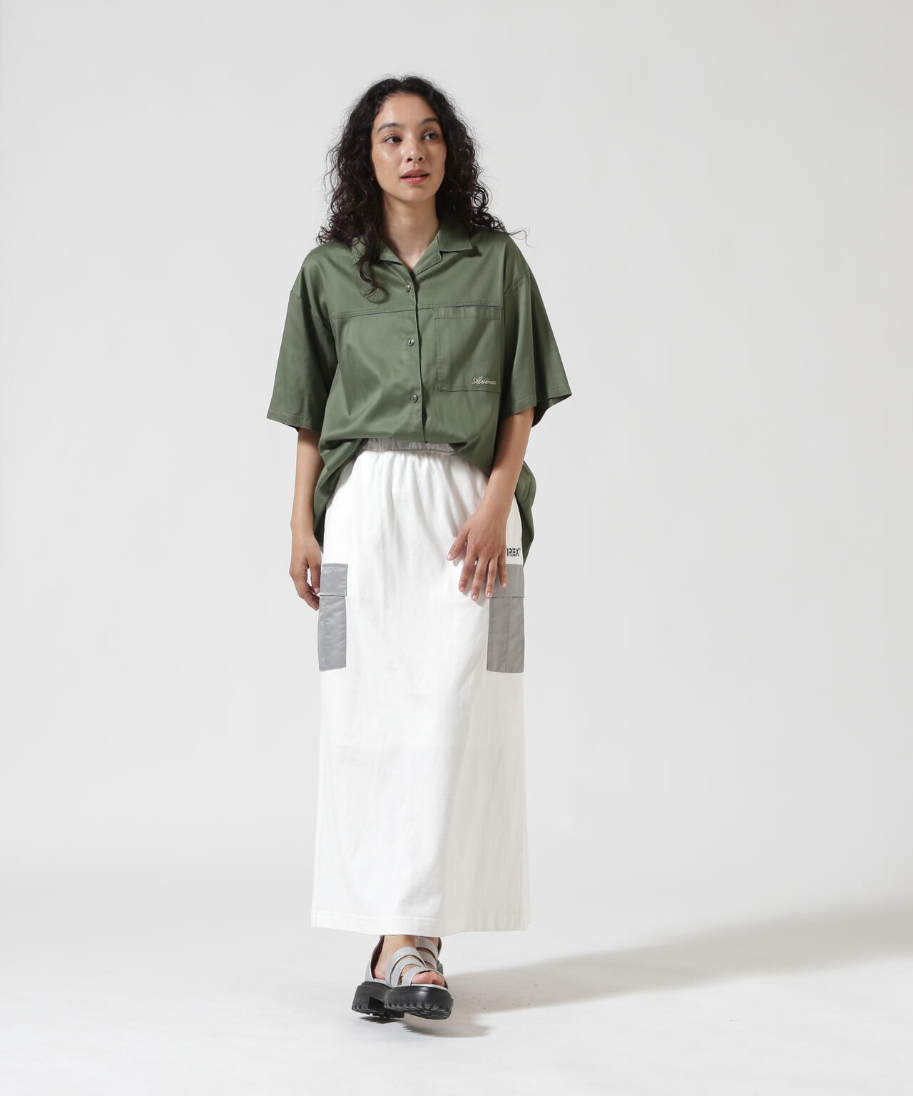 《WEB&DEPOT限定》JERSEY CARGO SKIRT/ジャージ カーゴスカート