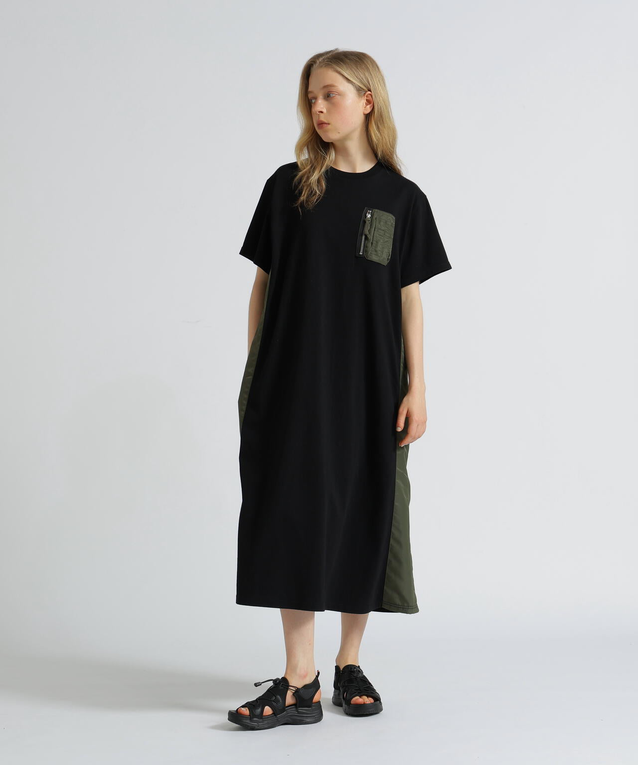 《WEB&DEPOT限定》MA-1 POCKET ONEPIECE/MA-1ポケット ワンピース