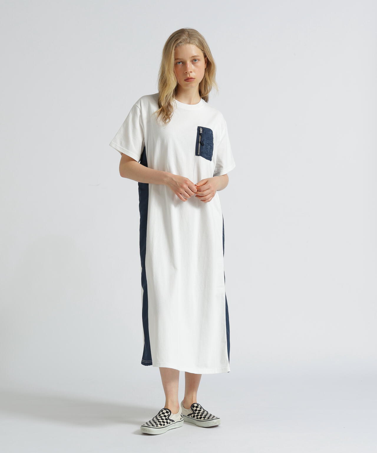 《WEB&DEPOT限定》MA-1 POCKET ONEPIECE/MA-1ポケット ワンピース