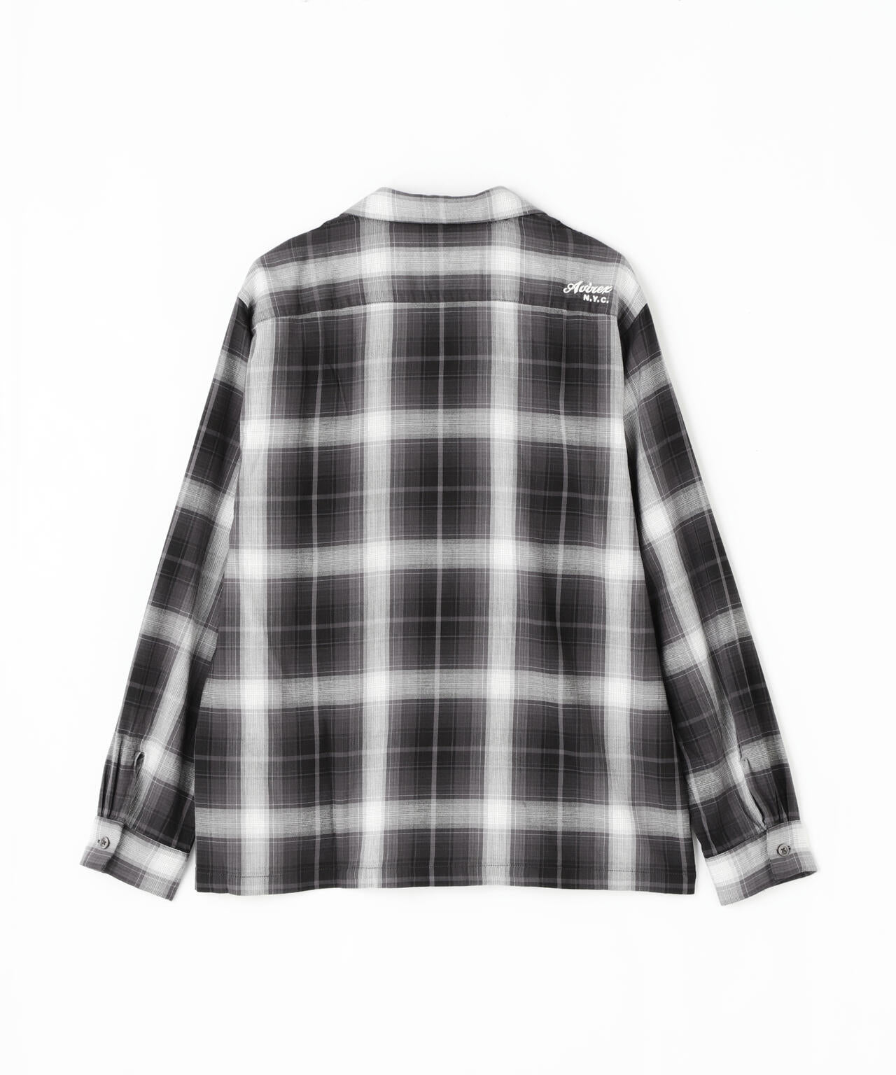 OMBRE CHECK SHIRT "NYC" / 長袖 オンブレーチェック シャツ "ニューヨーク シティ" / AVIREX