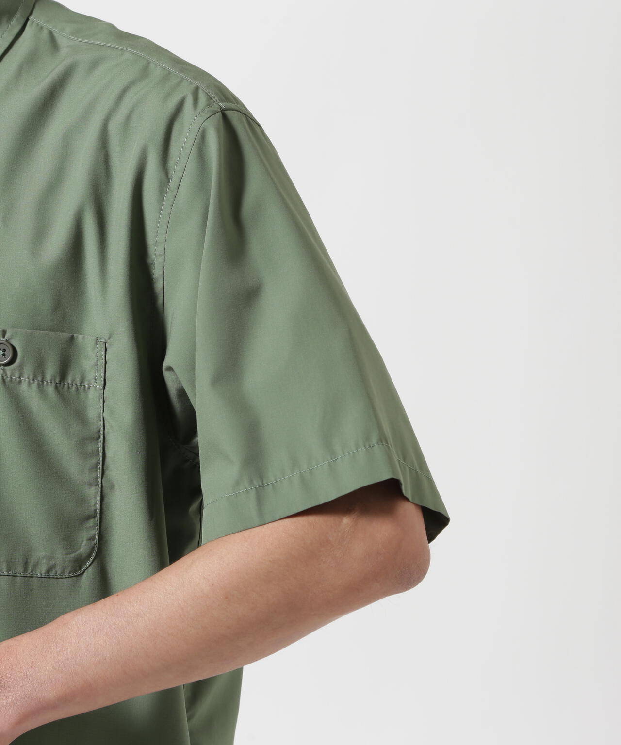 《WEB&DEPOT限定》ZIP UP WORK SHIRT "25" / ジップアップ ワーク半袖シャツ / AVIREX