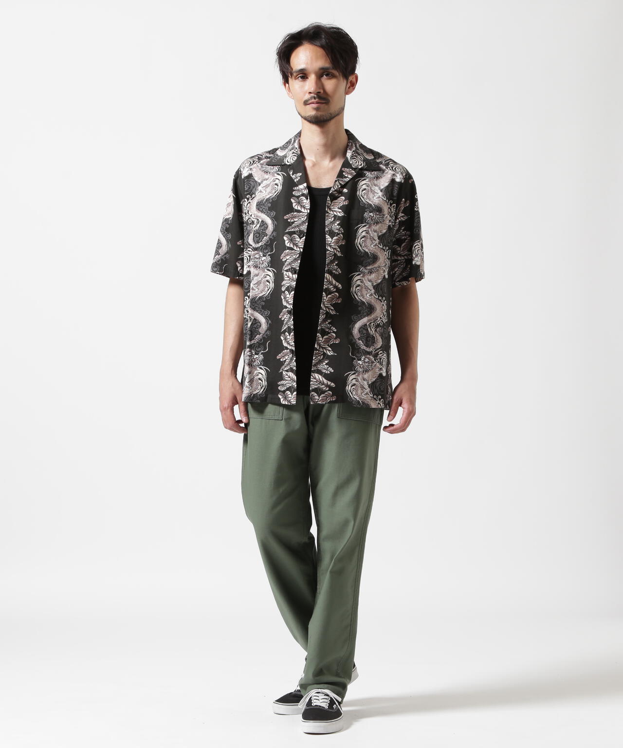《WEB&DEPOT限定》ALOHA SHIRT DRAGON RISE / アロハシャツ ドラゴンライズ / AVIREX
