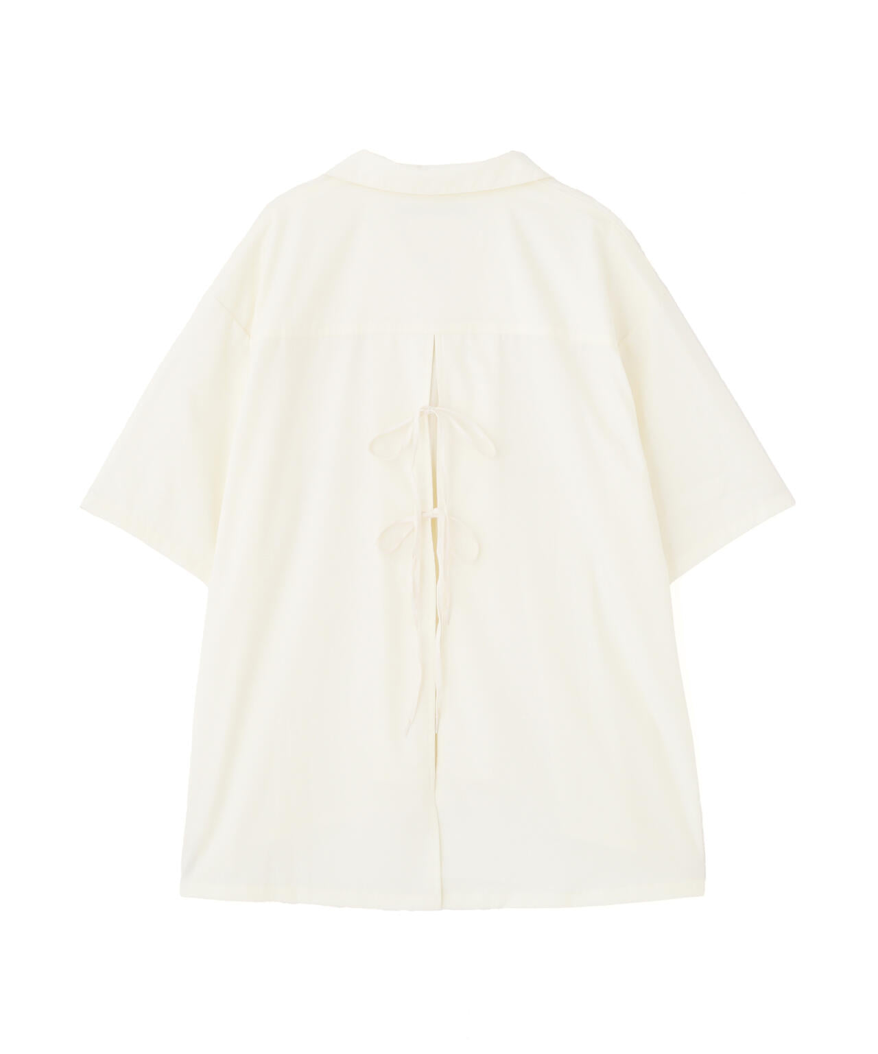 《直営店限定》WOMEN'S BACK RIBBON TENCEL SHIRTS/バックリボン テンセルシャツ