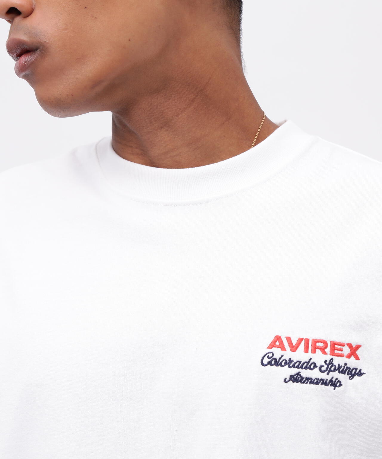 USAFA SQUADRONS EMBROIDERY T-SHIRT / 刺繍 半袖Tシャツ / AVIREX / アヴィレックス