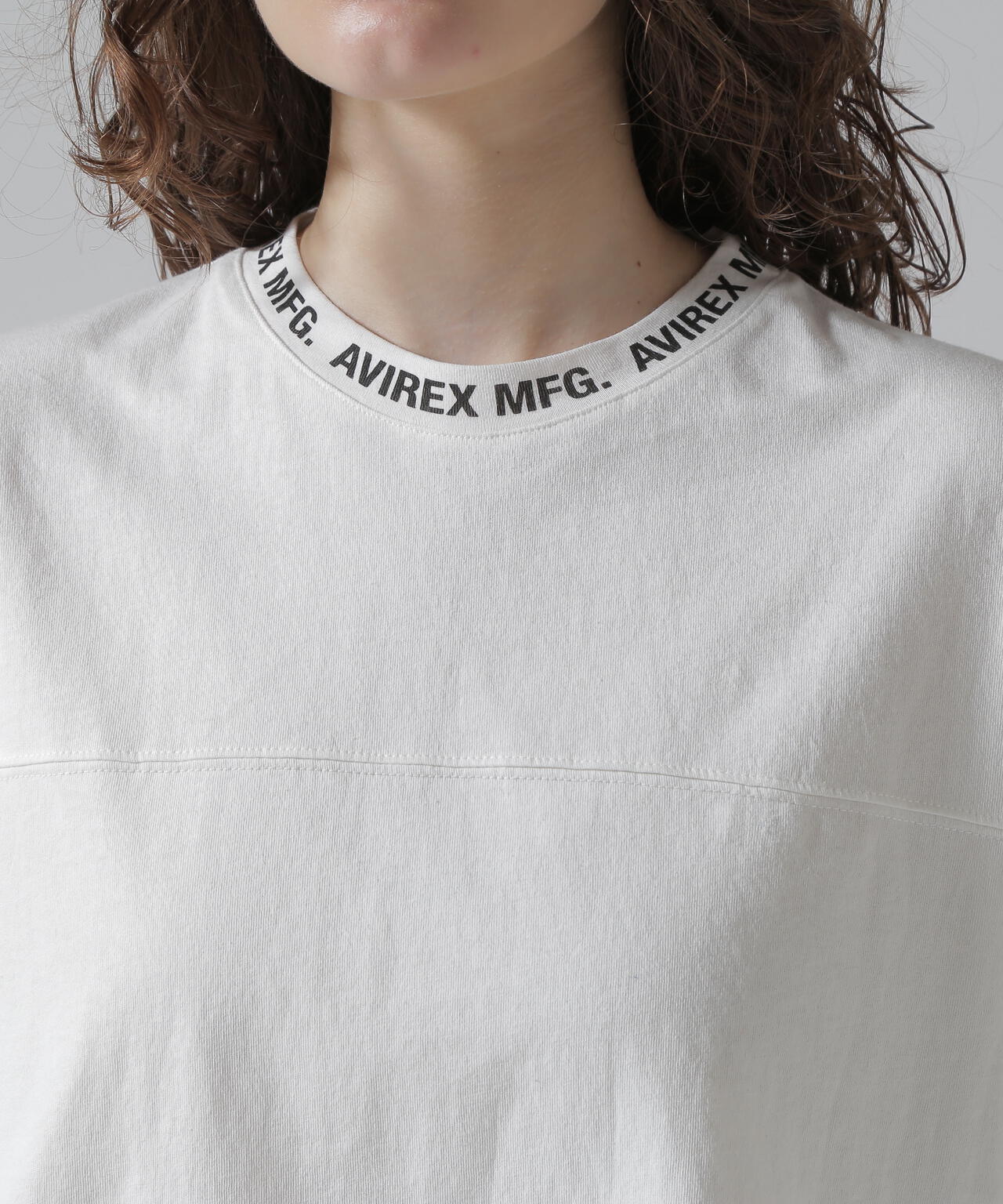 《WOMEN'S》OPEN COLLAR PRINT T-SHIRT/オープンカラープリントTシャツ