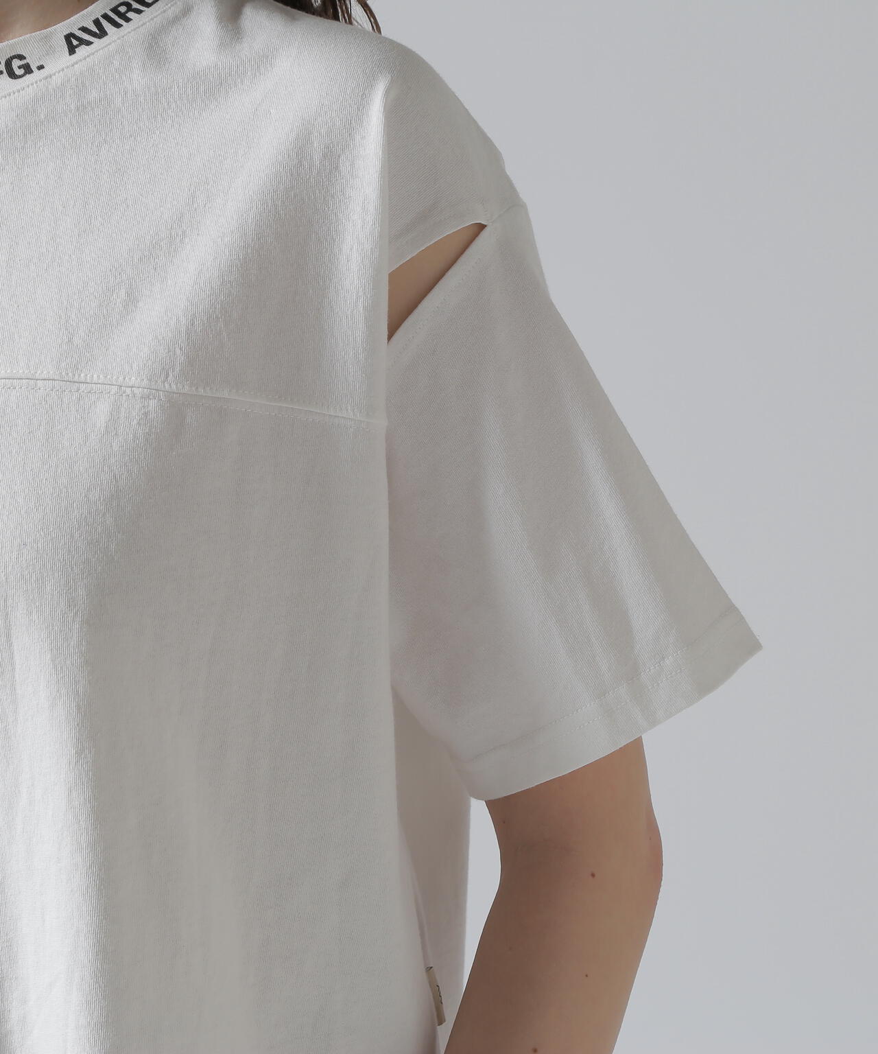 《WOMEN'S》OPEN COLLAR PRINT T-SHIRT/オープンカラープリントTシャツ