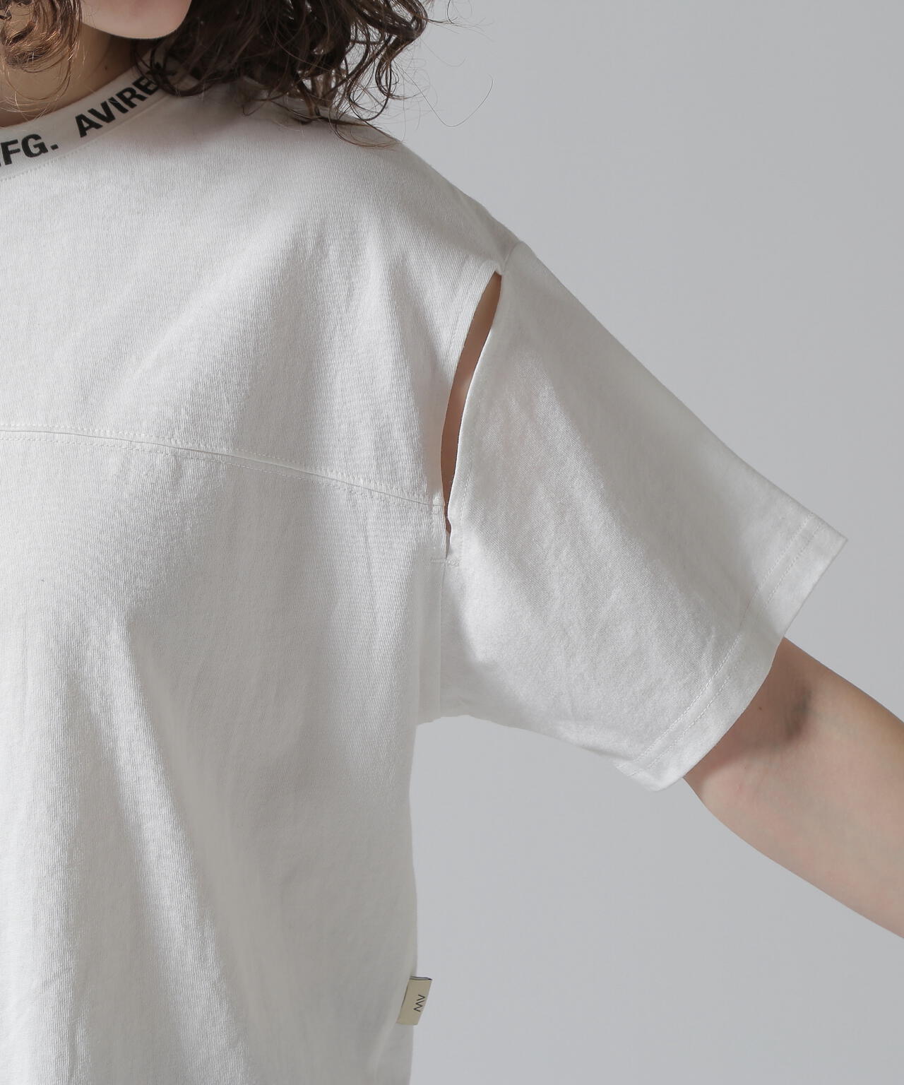 《WOMEN'S》OPEN COLLAR PRINT T-SHIRT/オープンカラープリントTシャツ