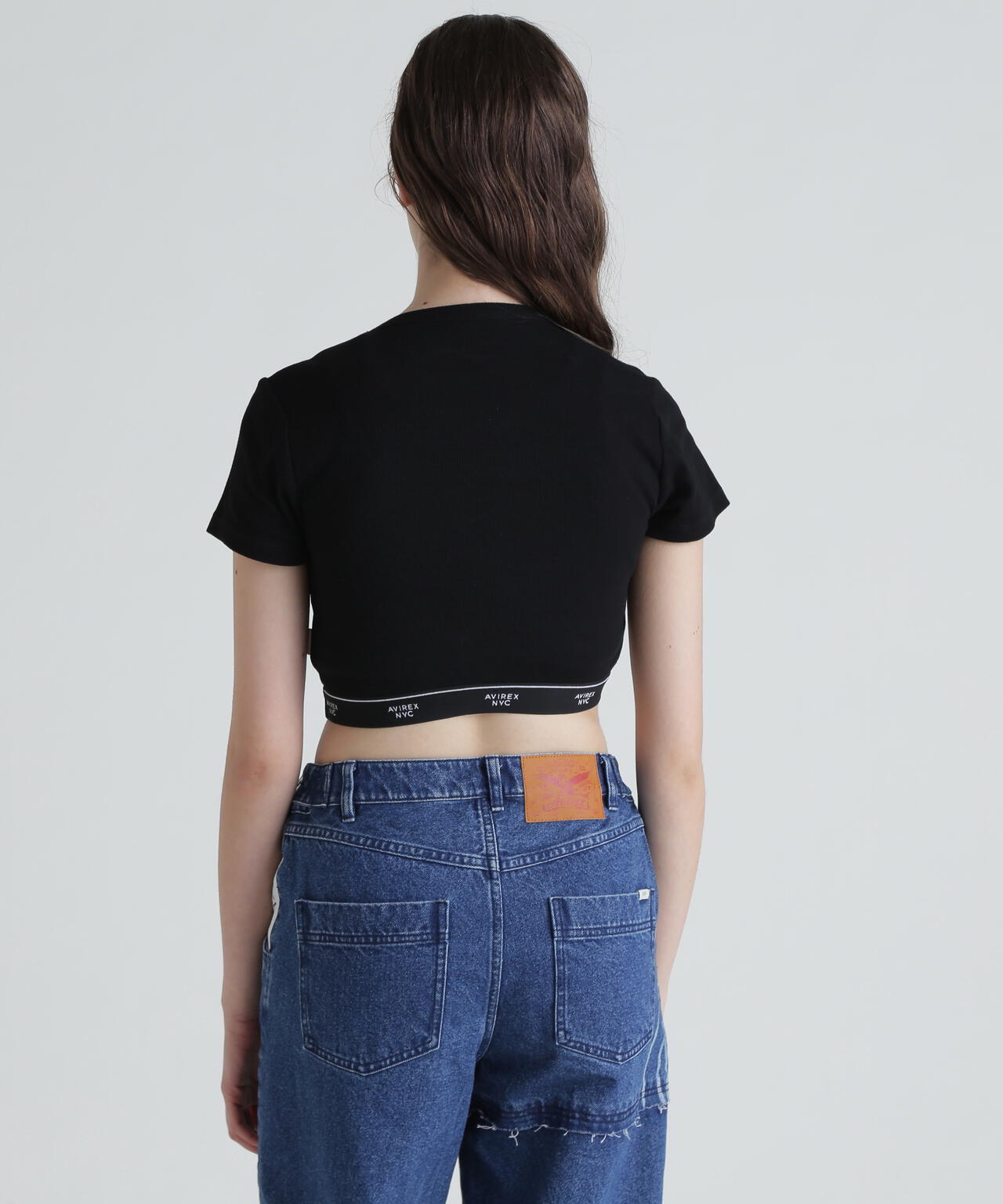 S/S LOGO RUBBER TAPE TOPS/ロゴラバーテープトップス