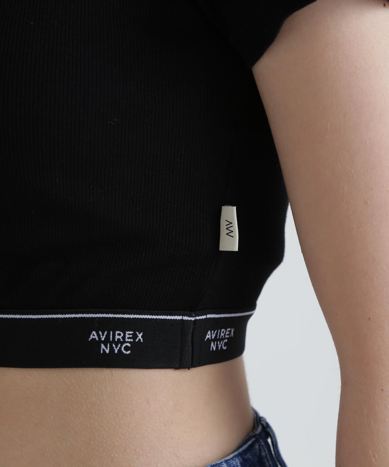 S/S LOGO RUBBER TAPE TOPS/ロゴラバーテープトップス