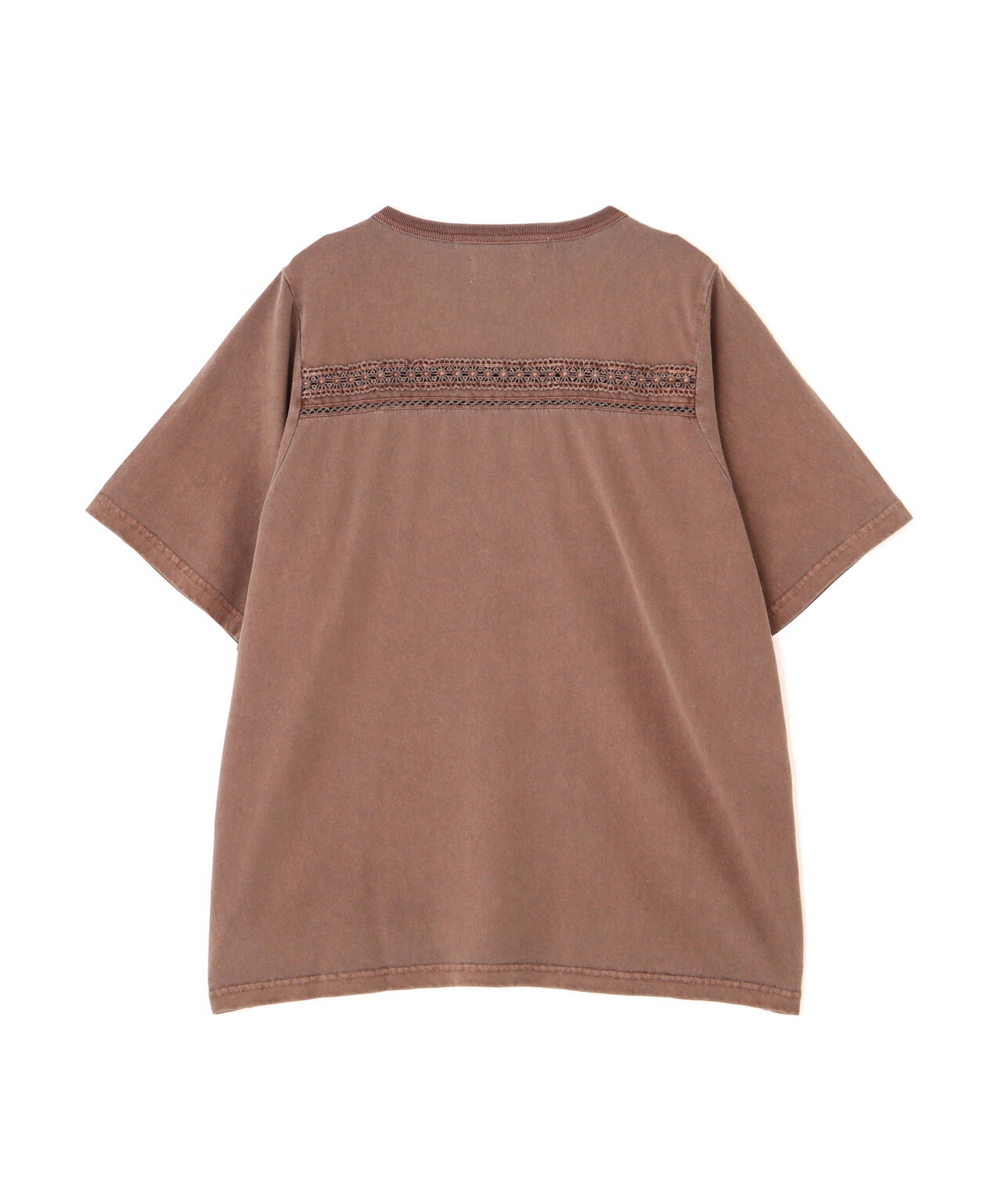 《直営店限定》LACE DETAILS EMBROIDERY T-SHIRT/レースディテール刺繍Tシャツ