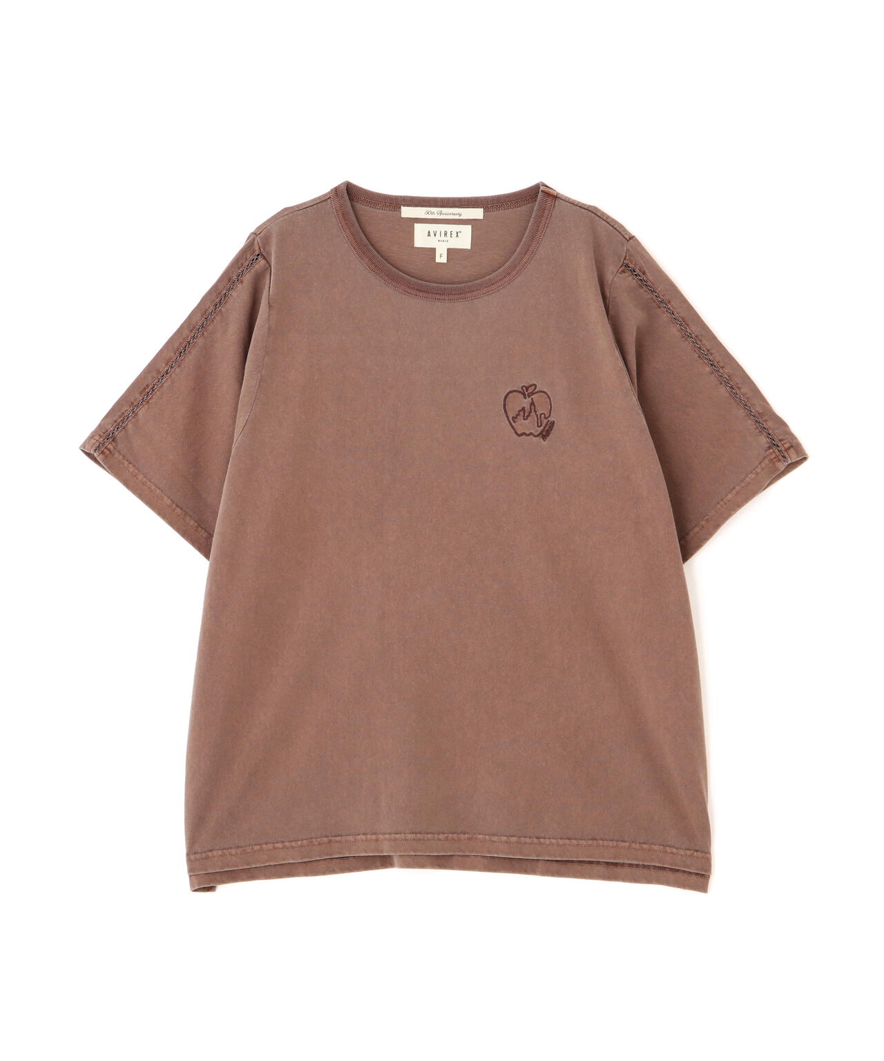 《直営店限定》LACE DETAILS EMBROIDERY T-SHIRT/レースディテール刺繍Tシャツ