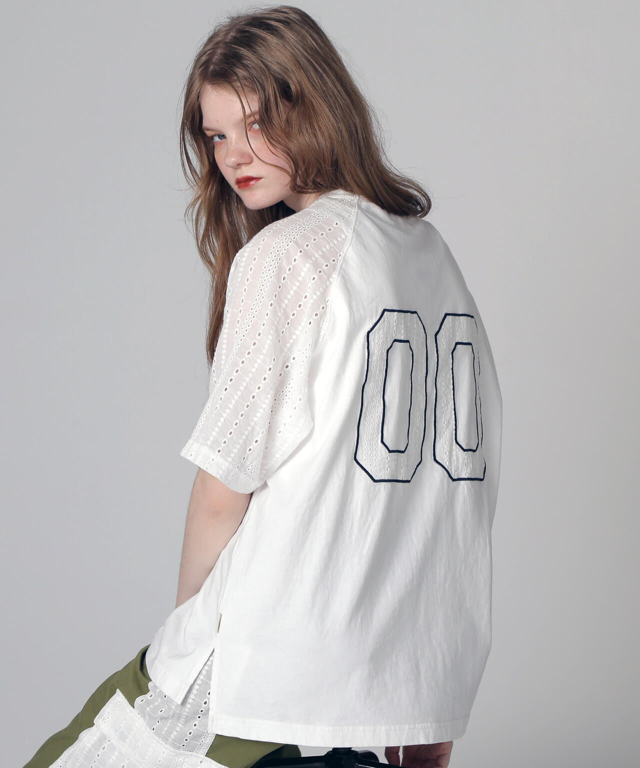 《WEB LIMITED Belle LINE》LACE NUMBERING T-SHIRT/レースナンバリングTシャツ